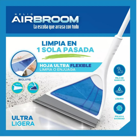Helio AirBroom®️  - Set de limpieza barredora de goma